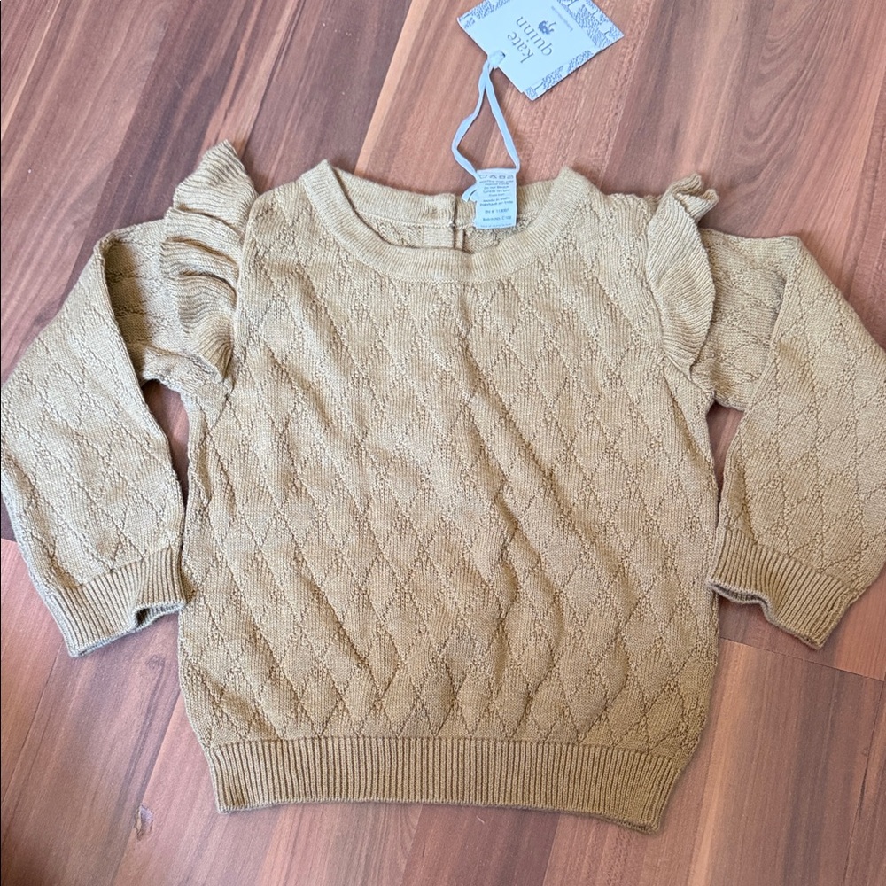 Kate Quinn Pointelle Sweater, Fennel
